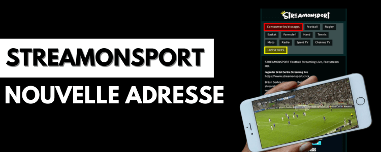 Streamonsport bloqué : nouvelle adresse