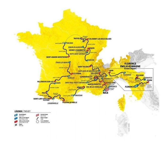 Tour de France 2024 - Parcours