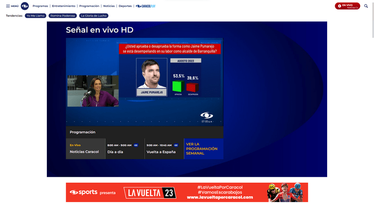 Caracol TV en France avec un VPN