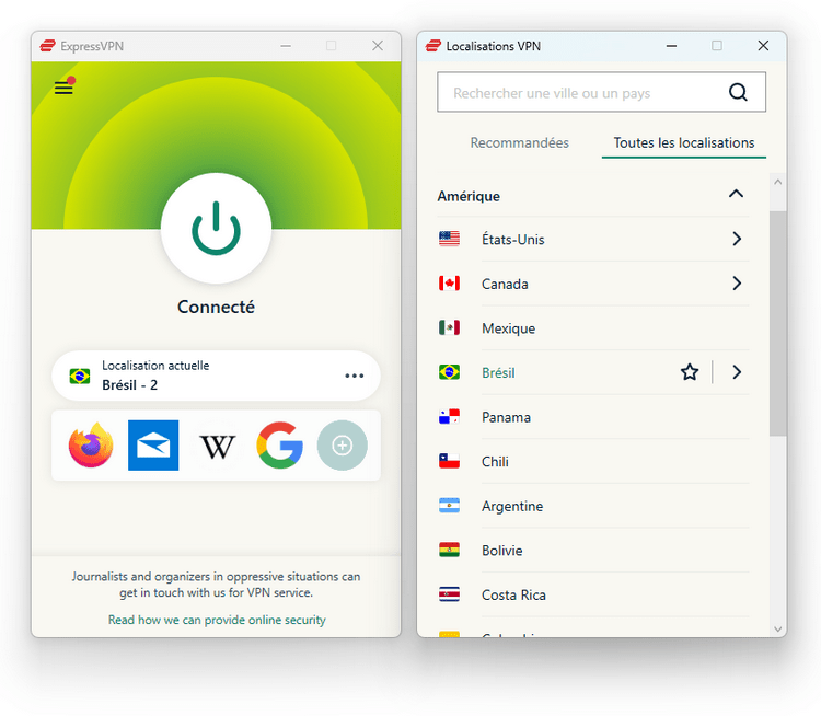 ExpressVPN - Brésil