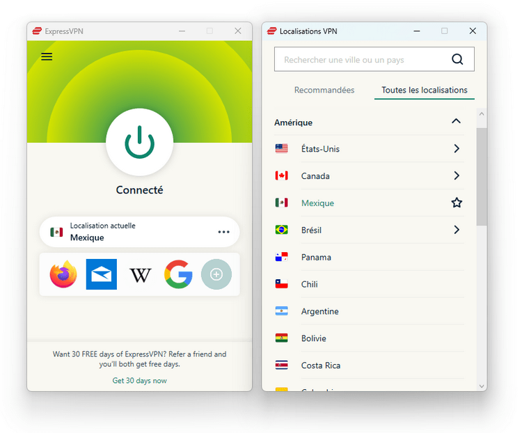 ExpressVPN - Mexique